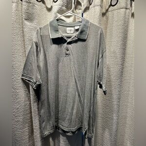 4 for $10!!! L Robert Stock Blue Gray Polo Shirt